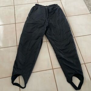 Swiss Alps Black Ski Pants. Size Small